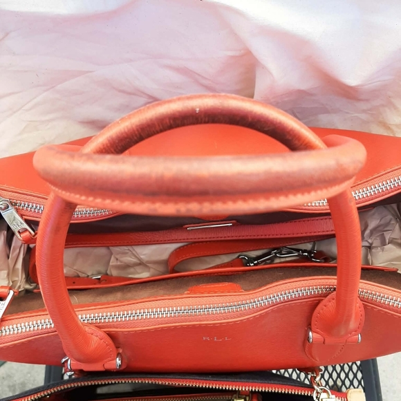 RALPH LAUREN Newbury Double Zip Satchel 5 Pc Set - Picture 8 of 15